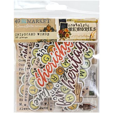 49 And Market Chipboard Set - Nostalgic Memories by 49 and Market