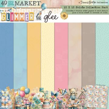 49 and Market Solids Collection Pack 12"X12" - Glimmer and Glee by 49 and Market