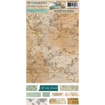 49 and Market Washi Tape Sheets - Travel Diaries by 49 and Market
