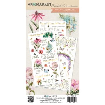 49 and Market Blendable Rub-On Transfer Set 6"X12" - From the Garden by 49 and Market