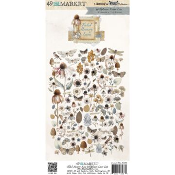 49 and Market Laser Cut Outs - Wildflowers, Faded Memory Lane by 49 and Market