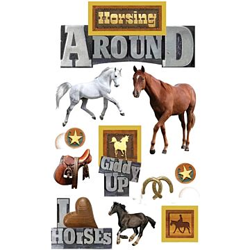 Paper House Horsin' Around Dimensional Sticker