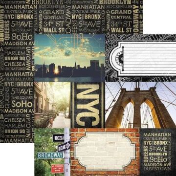 Paper House New York City-Tags 12x12 Double Sided Paper