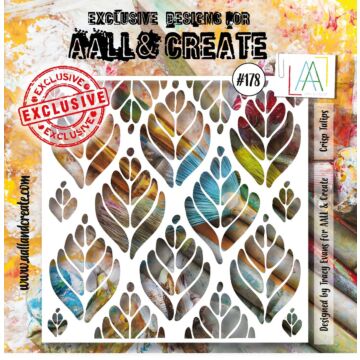 AALL & Create Stencil, #178 - Crisp Tulips