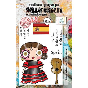 AALL & Create Clear Stamp, #876 - Spain