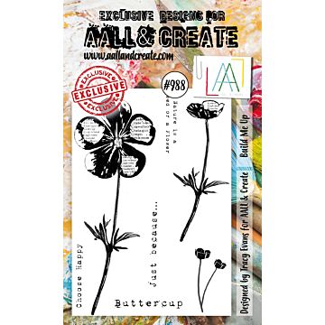 AALL & Create Clear Stamp Set, #988 - Build Me Up (Flowers)