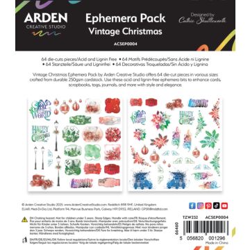 Arden Creative Studio Vintage Christmas Ephemera Pack