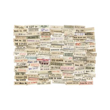 Idea-ology Ephemera Snippets, Number Strips (2022) by Tim Holtz