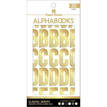 Paper House Alphabet Stickers - Alphabooks Classic Block