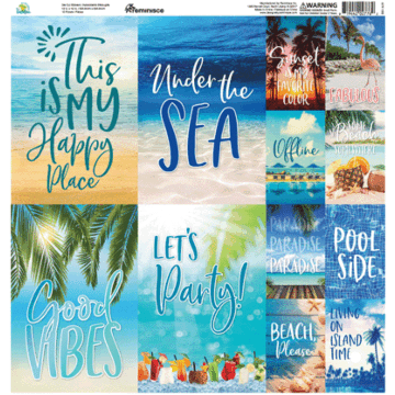 Reminisce - ALL INCLUSIVE VACATION: 12X12 POSTER STICKER