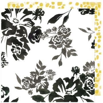 Heidi Swapp - Honey and Spice Collection - 12 x 12 Double Sided Paper - Flourish