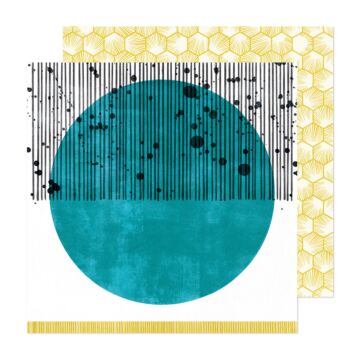 Vicki Boutin Mixed Media 12X12 Patterned Paper, Print Shop - Shape Shifter