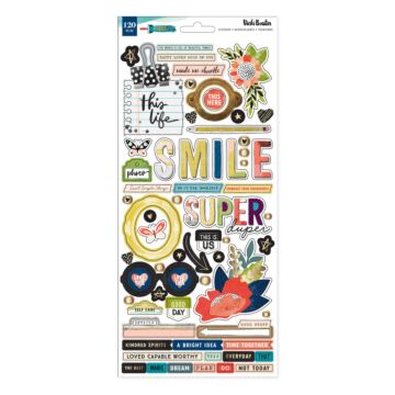 Vicki Boutin Print Shop Foil mixed media cardstock stickers 120 pieces