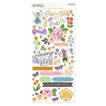 Crate Paper 6X12 Clear Stickers, Moonlight Magic