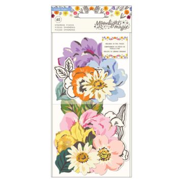 Crate Paper Ephemera, Moonlight Magic - Florals