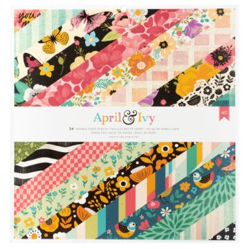 American Crafts 12X12 Paper Pad, April and Ivy