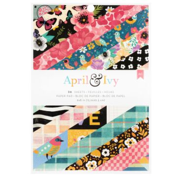 American Crafts 6X8 Paper Pad, April and Ivy