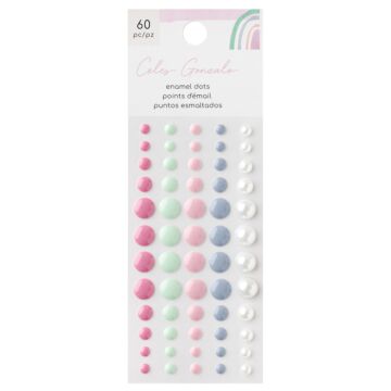 American Crafts Enamel Dots, Rainbow Avenue