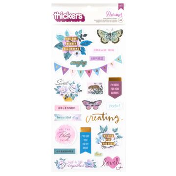American Crafts Thickers, Phrase - Dreamer