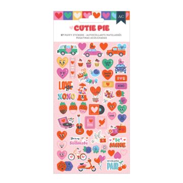 American Crafts Puffy Stickers, Cutie Pie - Icons