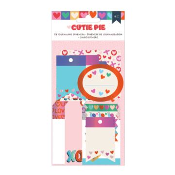 American Crafts Ephemera, Cutie Pie - Journaling