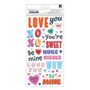 American Crafts Thickers, Phrase - Cutie Pie