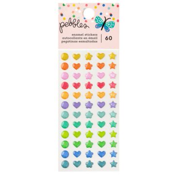 American Crafts Pebbles Enamel Dots, Cool Girl
