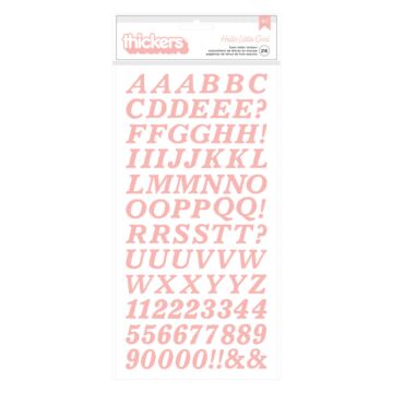 American Crafts Thickers, Alpha - Hello Little Girl