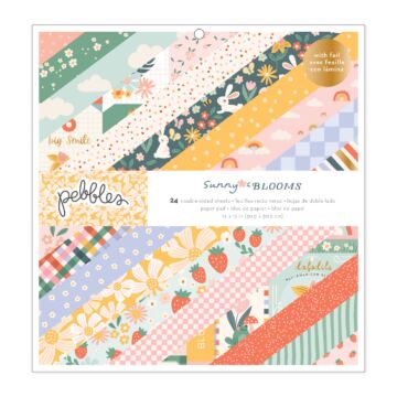 Pebbles 12X12 Paper Pad, Sunny Bloom