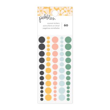 Pebbles Enamel Dots, Sunny Bloom