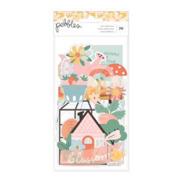 Pebbles Ephemera, Sunny Bloom - Icons