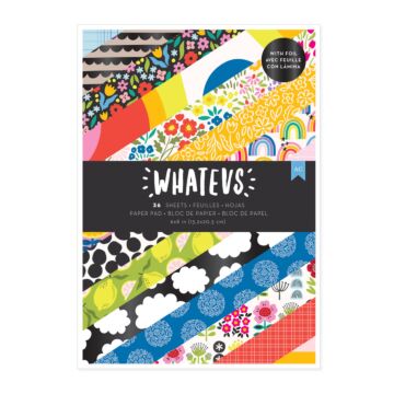 American Crafts 6X8 Paper Pad, Whatevs