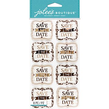 EK Success Dimensional Stickers, Save the Date