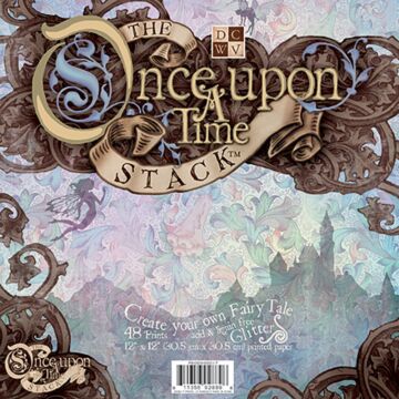 DCWV 12X12 Premium Paper Stack, Once Upon a Time (Glitter)