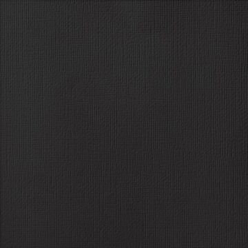 American Crafts 12x12 Textured Precision Cardstock Black 80lb per sheet