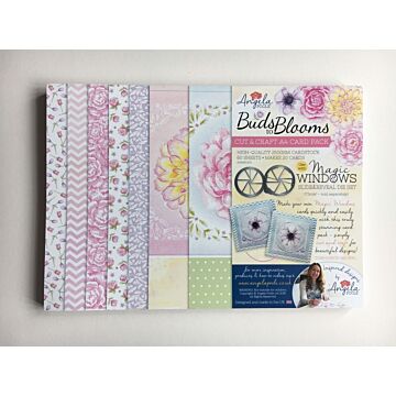 Angela Poole A4 Card Pack, Cut & Craft - Buds to Blooms
