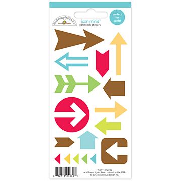 Doodlebug - Icon Minis Cardstock Stickers - Anyway