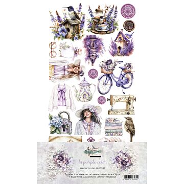 Alchemy of Art 6X12 Extras Paper Set, In Purple Color