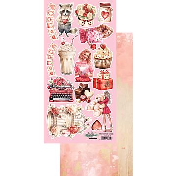 Alchemy of Art 6X12 Extras Paper, Melody of The Heart - Love