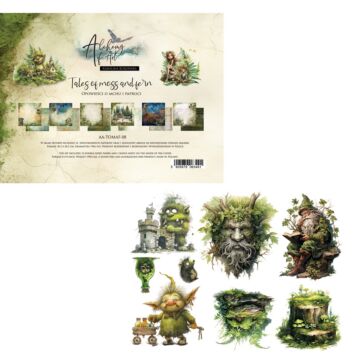 Alchemy of Art 8X8 Paper Collection, Tales of Moss and Fern