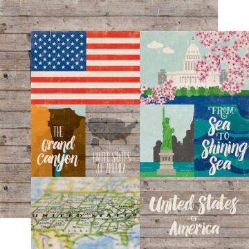 Echo Park Single Double sided Sheet - United States