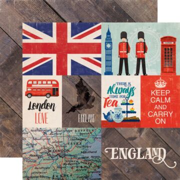 Echo Park Single Double sided Sheet - England