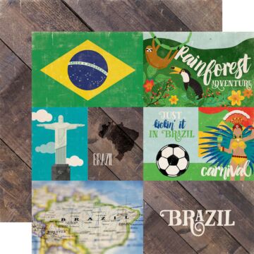 Echo Park Single Double sided Sheet - Brazil