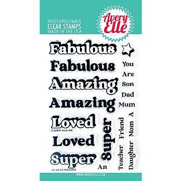 Avery Elle Clear Stamp, Fabulous