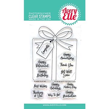 Avery Elle Clear Stamp, Gifts & Greetings
