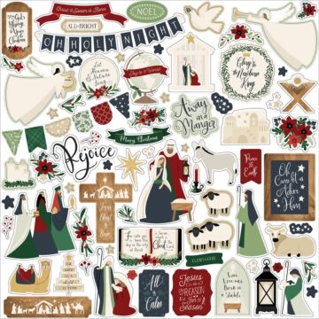 Echo Park - Away in a Manger Sticker Sheet