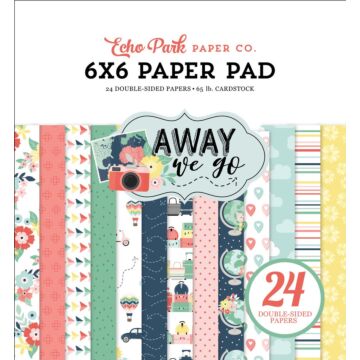 Echo Park AWAY WE GO 6X6 PAPER PAD