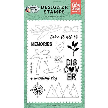 Echo Park Away We Go: Take It All In Stamp Set