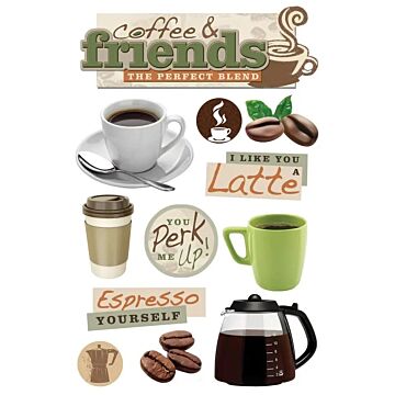 Paper House Coffee Talk Dimensional Sticker