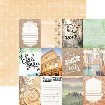 Paper House Italy Tags 12x12 Double Sided Paper